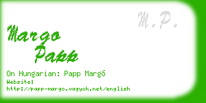 margo papp business card
